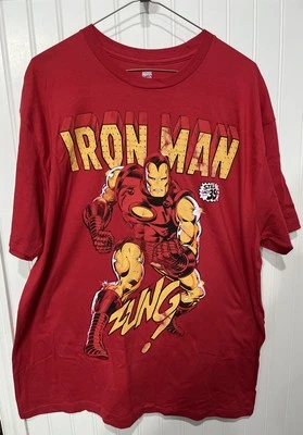 Camiseta roja Marvel Comics Avengers Iron Man XL para hombre envío gratuito Foto 1 de 3