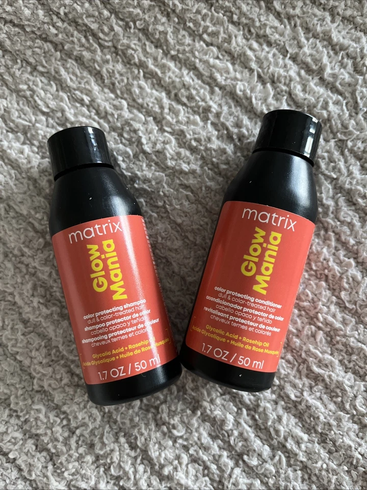 MATRIX Glow Mania Shampoo & Conditioner 1.7 oz Travel Set – Shine & Hydrate! - Image 1 of 1