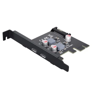 2-Port PCI for Express Expansion Card Internal Hub PCI-E USB Add-on Card R - Picture 1 of 6