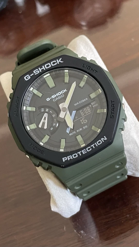 Casio G-Shock  Casioak Watch - GA-2100-4A. Street Utility. Green - image 1 of 4