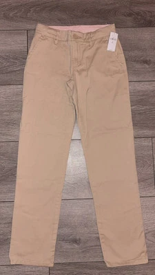 Pantalones Gap Niñas Caqui Pierna Recta Talla 10 Entrepierna Ajustada 25 Nuevos con Etiquetas Foto 1 de 4