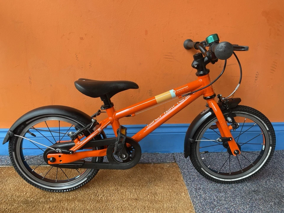 Islabikes Cnoc 14 Small in Orange Kids Bike Very Good  Condition Full Service - Image 1 of 3