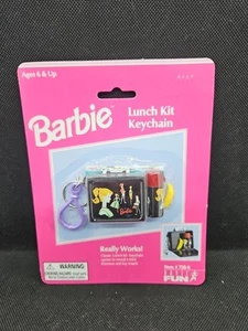 Vintage Mini Barbie Lunch Kit Keychain Never Opened 1999 by Basic Fun W/Thermos - Picture 1 of 3
