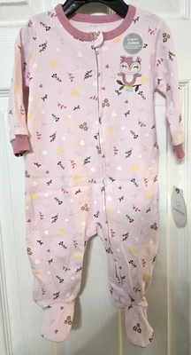 Koala Baby Baby Girls 2-pc Footed Coveralls Set Size 3-6 Months NWT - Image 1 of 4