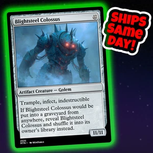 Blightsteel Colossus - Custom Art Magic: The Gathering Playtest Karte - Bild 1 von 4