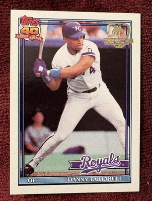 1991 Topps Danny Tartabull #90 Royals DESERT SHIELD NMMT - Image 1 of 2