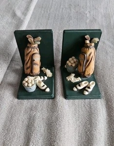 Vintage GOLF - Themenbuchstützen Paar von der Leonardo Collection - kostenloser Versand UK - Bild 1 von 15