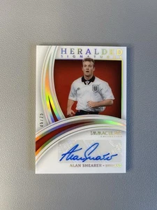 2022-23 Panini Immaculate Heralded Signatures Alan Shearer #/25 SSP England - Picture 1 of 6