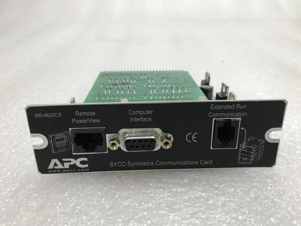 Used APC SYCC Symmetra Communications Card 885-6625C/5 640-0402C - Image 1 of 4