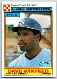 1984 Topps Ralston Purina DAVE WINFIELD #7 Yankees HOF - FREE Ship! - Picture 1 of 2