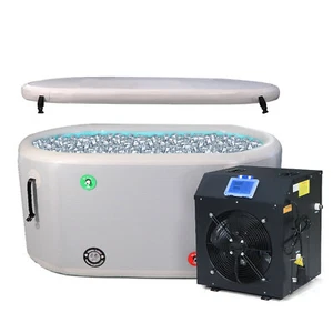 Inflatable Bathtub Indoor/Outdoor Cold Plunge Tub Foldable Design Ice Bath Tub - Picture 1 of 11