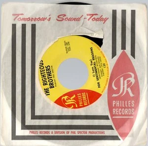 The Righteous Brothers, (I Love You) aus sentimentalen Gründen mit Ebb Tide 7" 45 - Bild 1 von 3