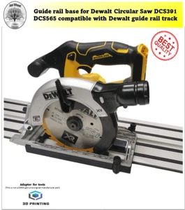 Dewalt DCS391 DCS565 adaptor base Circular Saw guide rail track Made in UK - Picture 1 of 7