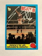 SYLVESTER STALLONE TOPPS 75TH ANNIVERSARY ROCKY CARD 1/1 AUTO SIGNED RAMBO RARE!