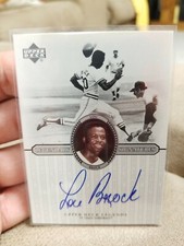 LOU BROCK 2000 UPPER DECK LEGENDS AUTO AUTOGRAPH LEGENDARY SIGNATURES CARD!