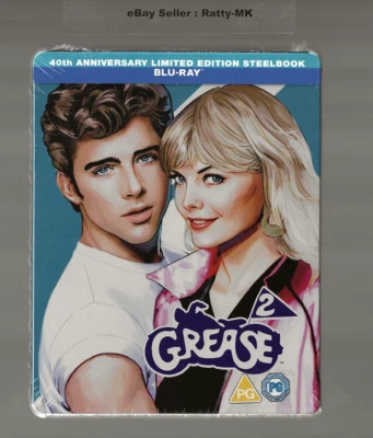 GREASE 2 - UK EXCLUSIVE BLU RAY STEELBOOK - NEW & SEALED - Image 1 of 3