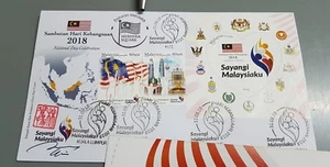 Merdeka KL KLCC Putrajaya Kuching KK Malaysia First Day Cover FDC 2018 - Picture 1 of 1