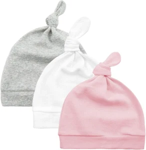 Newborn Baby Hat and Mittens Set - Soft Cute Mittens and Hat for Baby Girls and - Picture 1 of 12