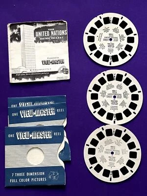 YOUR UNITED NATIONS  420 A,B,C  3 reel View-master set 1955 Viewmaster - Image 1 of 4