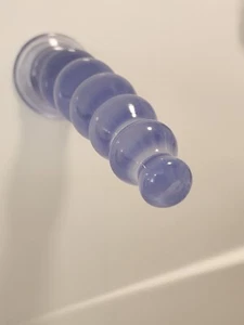 9.4" XL Black Ribbed Anal Expansion Stretcher Butt Plug Dildo Trainer  - Picture 1 of 17