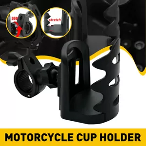 Adjustable Handlebar Cup Holder Mount Drink Bottle Water for Motorcycle ATV Bike - Picture 1 of 12