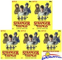 (5) 2018 Topps Stranger Things EXCLUSIVE Sealed Blaster Box- 5 Patch RELIC