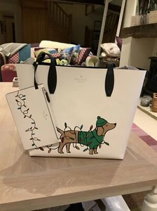 Kate Spade Claude Dachshund Tote Large,Dog, Christmas Tote, Brand New RRP £475 - Picture 1 of 11