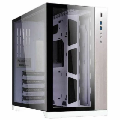 LIAN-LI PC Computer Full Tower Case PC-011 Dynamic White ATX PC-011DW - Image 1 of 3
