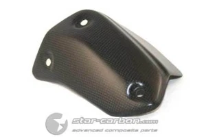 DUCATI HYPERSTRADA 821 939 CARBON FIBER MUFFLER PROTECTOR - Picture 1 of 4