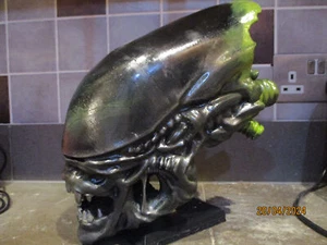 alien xenomorph battle damaged head 3d printed replica - Picture 1 of 3