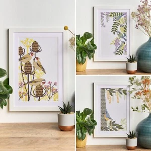 Anchor Cross Stitch Blackwork Kit - Garden Birds Sewing Embroidery Kits 14CT - Picture 1 of 5