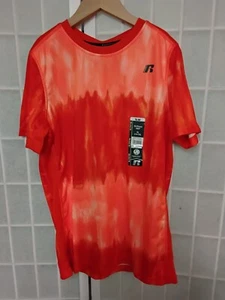 Russell Boys Printed Tee- Dri-power 360- Orange XL (14-16) Brand New - Picture 1 of 2