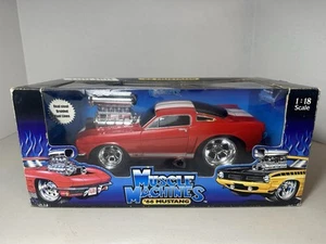 66 Mustang GT 350 Red & White Stripes new in box 1:18 sc. Mus. Mach.. - Picture 1 of 9
