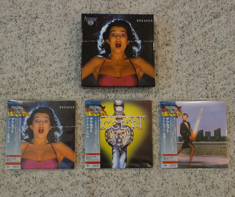 Accept Mini LP CD Promo Box Set (3 Titles) Japan Authentic Mint Rare Breaker - Image 1 of 4