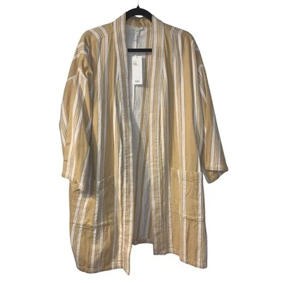 Eileen Fisher Women's Organic Cotton Kimono Jacket OS One Size Longline Coastal - Image 1 of 4
