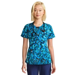 Cherokee Infinity Scrubs Top Womens Sz XL - Picture 1 of 4