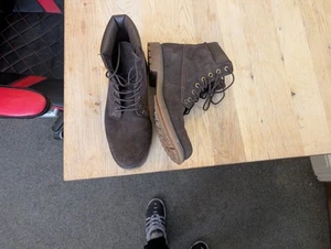 Timberland Slim Coffee Boots Size 7 Neal Street 6 Inch Boots - Picture 1 of 6