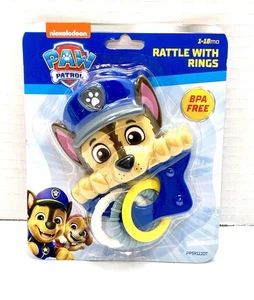 Nickelodeon Paw Patrol Sonajero con Anillos, con el personaje Chase Nuevo - Imagen 1 de 5