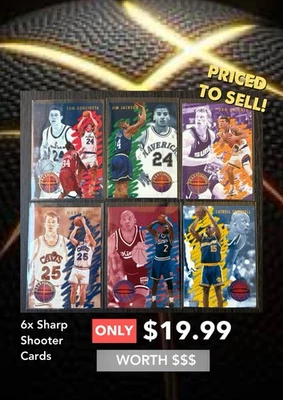 Cartões Fleer Sharp Shooter 1994 - Imagem 1 de 4