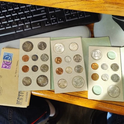 1949 P D S US Mint Set Uncirculated 28 Coin Set OGP, as pict - Image 1 of 4