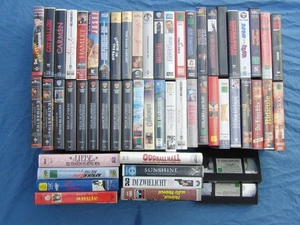 56 VHS Video Filme - USA, Action, Kömodien, Drama, Kassetten, Sammlung, Konvolut - Bild 1 von 5