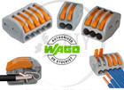 Wago 222 Electrical Connectors Wire Block Clamp Clips Fast Cable Reusable Lever
