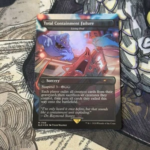 Total Containment Borderless Foil MTG Single, Secret Lair, 1769 Mythic Near Mint - Foto 1 di 4