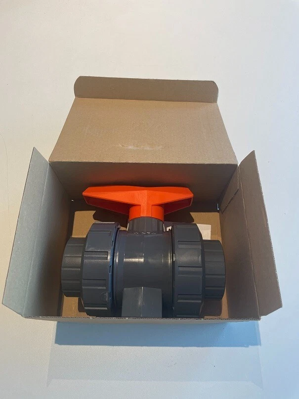 Georg Fischer Kugelhahn Typ 546 d50DN40 PVC-U PN16 161-546-066 GF NEU - Bild 1 von 4