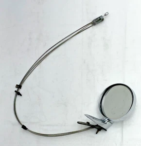 1967-1976 Mopar A Body Mirror Driver Side Chrome Remote Left Rearview Door Trim - Picture 1 of 14