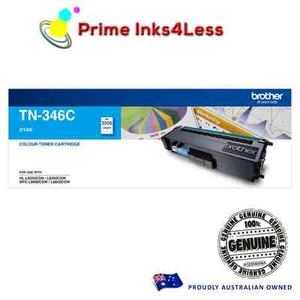 Brother Genuine TN-346C CYAN Toner For L8250CDN L8350CDW L8600CDW 3.5K Pages - Picture 1 of 2