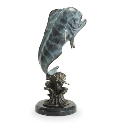 Бык Махи Махи скульптура латуни мрамор морской океан статуя ~ SPI дома 30821 - Изображение 1 из 4