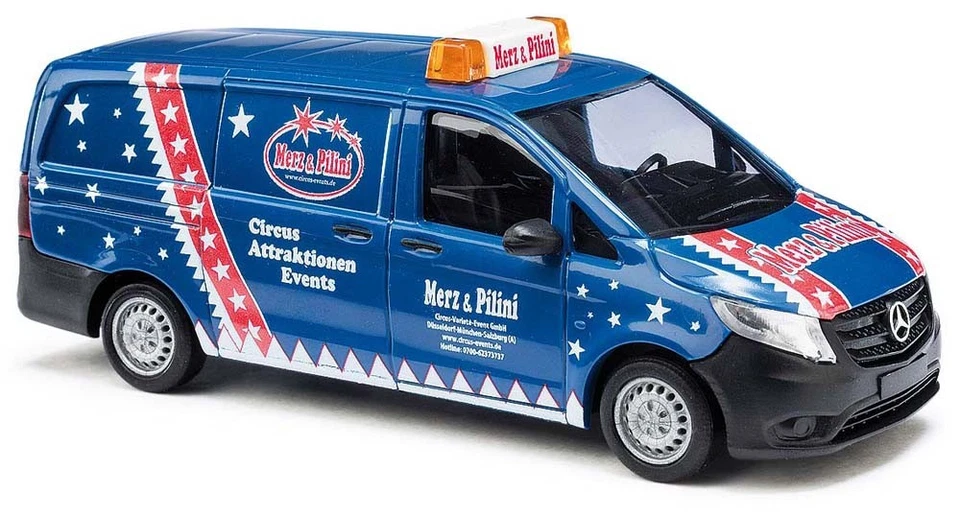 Busch 51111 - 1/87/H0 Mercedes-Benz Vito - Merz & Pilini - Nuovo - Immagine 1 di 1