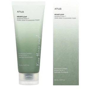 ANUA Heartleaf Quercetinol Pore Deep Cleansing Foam Mild Facial Cleanser 150ml