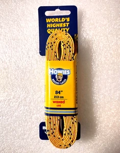 Howies Hockey Tape Premium Skate Laces Waxed 84" (213 cm) Yellow - Picture 1 of 4